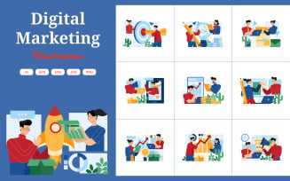 M390_Digital Marketing Illustration Pack