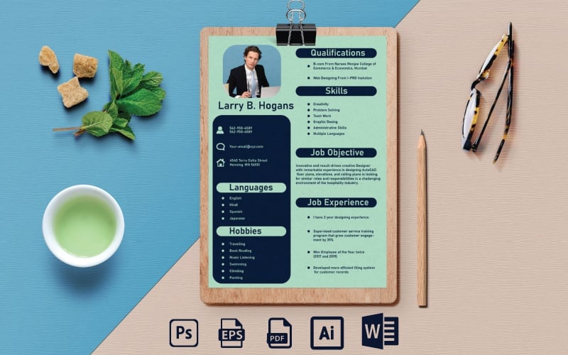 Kit Graphique #225332 Creative Resume Divers Modles Web - Logo template Preview