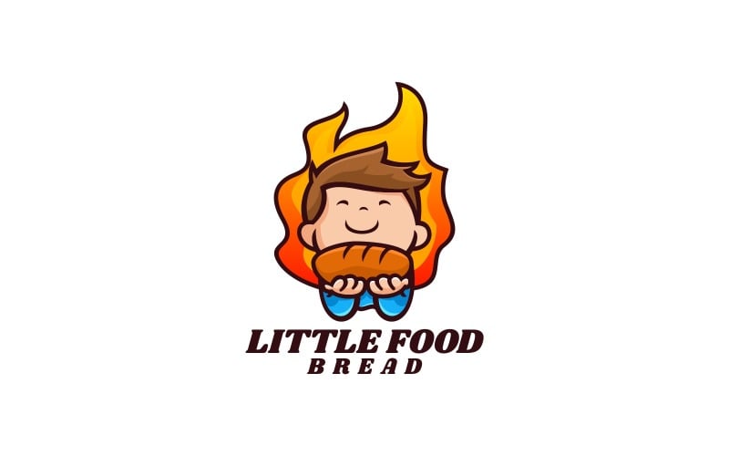 Little Food Cartoon Logo Style Logo Template