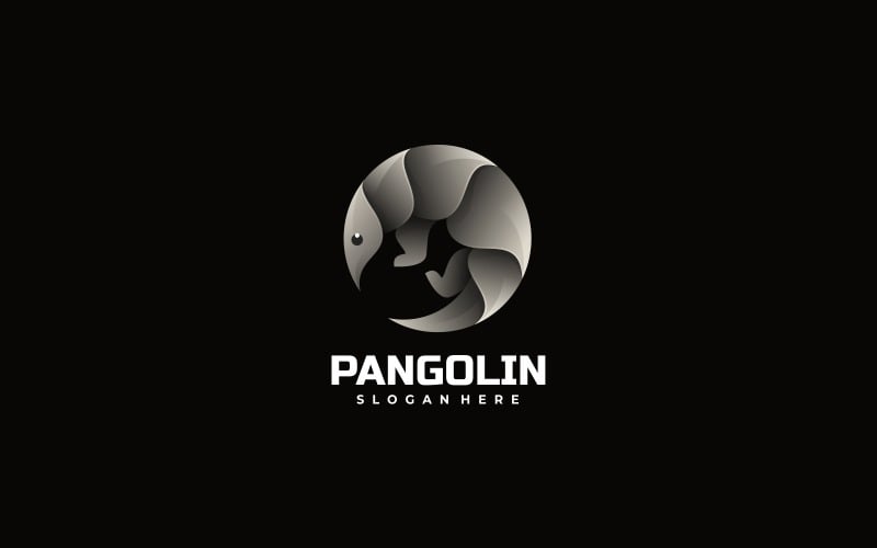Pangolin Gradient Logo Style Logo Template