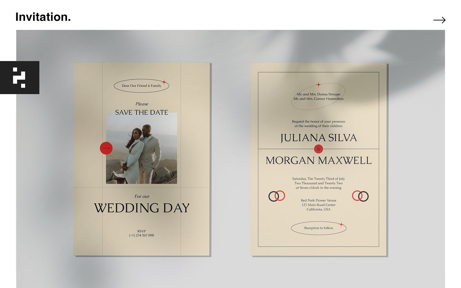 Kit Graphique #225423 Wedding Invitation Divers Modles Web - Logo template Preview