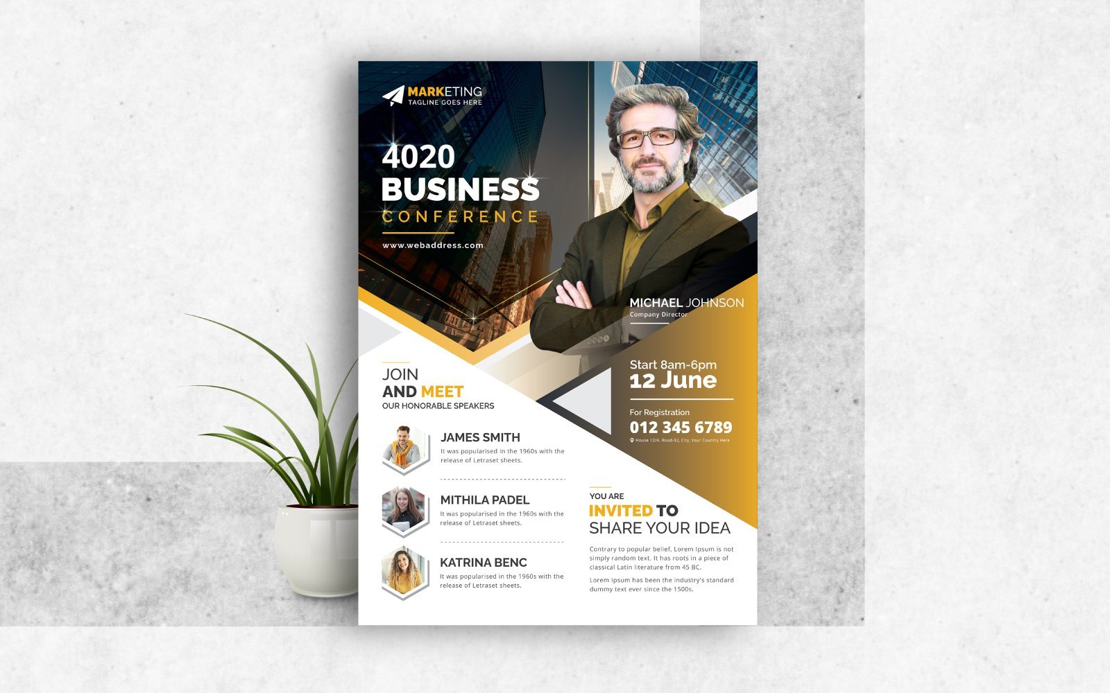 Template #225480 Corporate A4 Webdesign Template - Logo template Preview