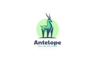 Antelope Mascot Logo Style