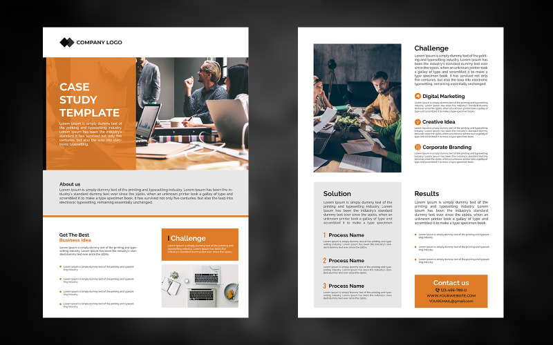 Professional Case Study Template V-1 Corporate Identity
