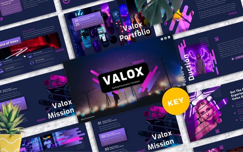 Valox - Gaming Agency Keynote Keynote Template