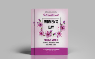 Women's Day Party Invitation Flyer Corporate Identity Template