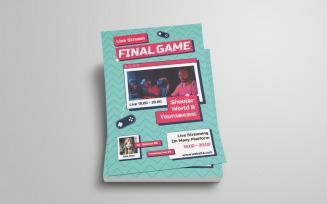 Live Streaming Game Flyer