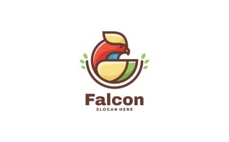Falcon Simple Mascot Logo