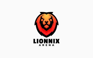 Lion Arena Gradient Logo Style