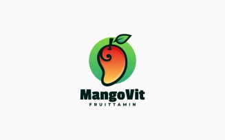 Mango Gradient Mascot Logo