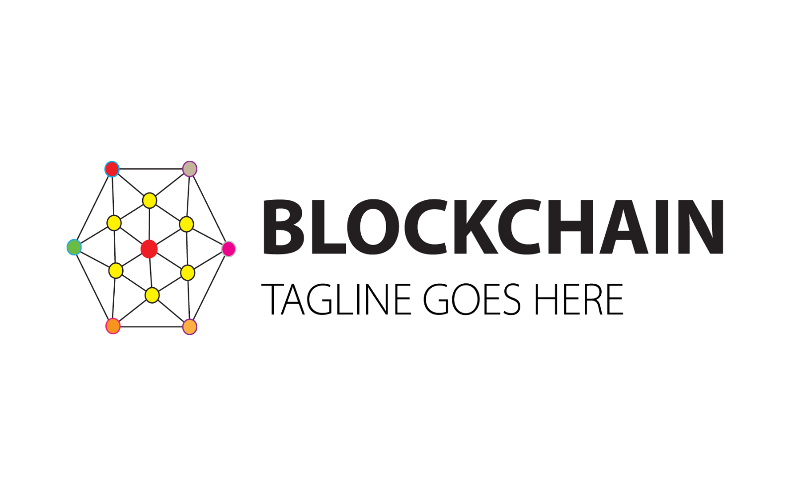 Blockchain Logo Template You Can Use This Logo For HighTech, Bitcoin Business logo