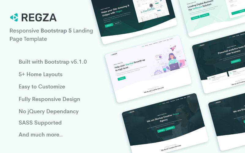 Regza - Landing Page Template