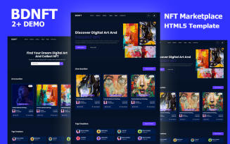 BdNFT - NFT Marketplace HTML5 Template