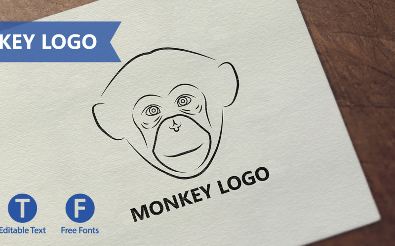 Monkey Animal Logo Template