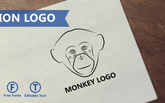 Monkey Animal logo template