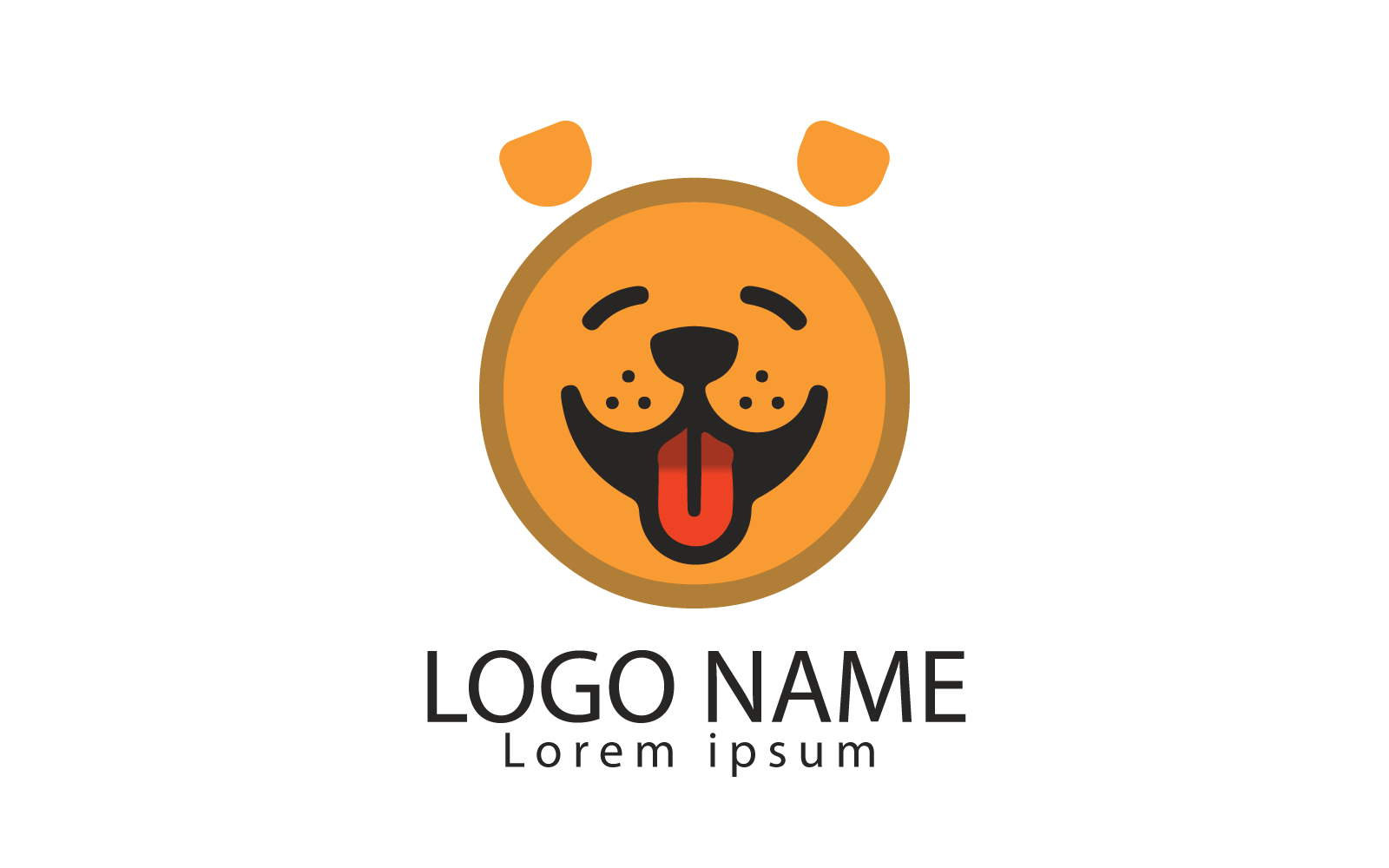 Unique And Creative Dog Logo Logo Template