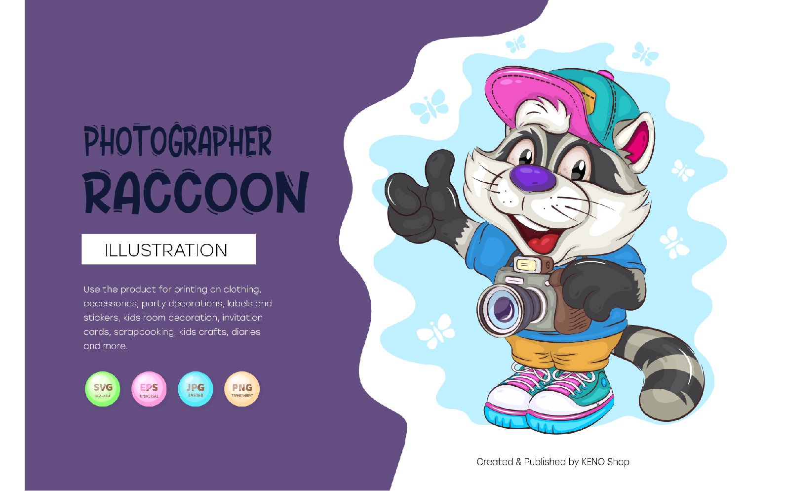 Kit Graphique #225808 Dessin-anim Raccoon Divers Modles Web - Logo template Preview