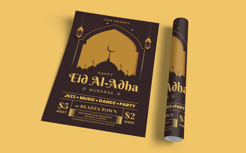 Creative Eid Al Adha Flyer Corporate Identity