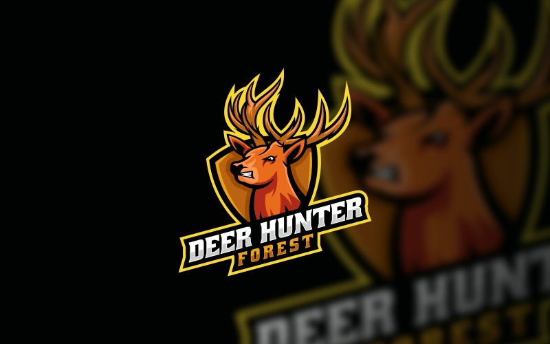 Deer Hunter Sports and E-Sports Logo Logo Template