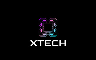 Future X Monoline Pixel Logo