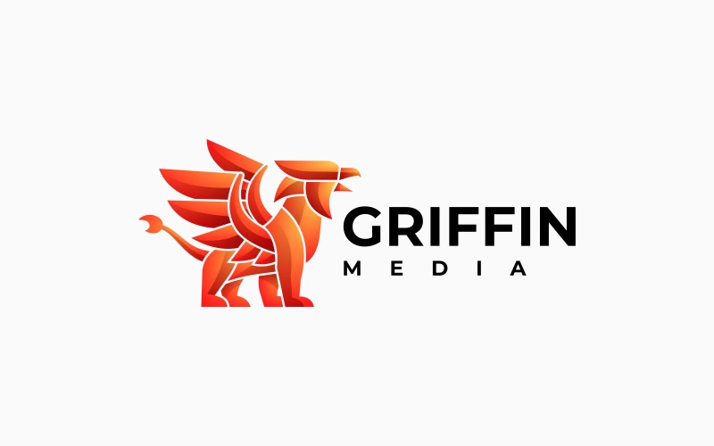 Griffin Gradient Color Logo Logo Template
