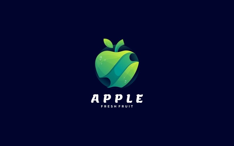 Vector Apple Gradient Logo Logo Template