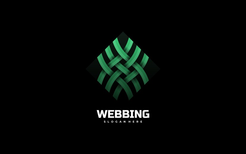 Webbing Gradient Logo Style Logo Template