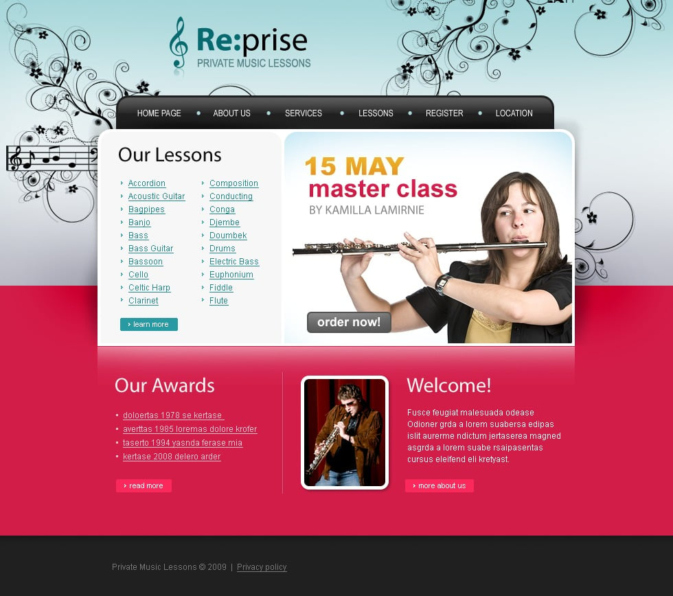 music-school-website-template-22646