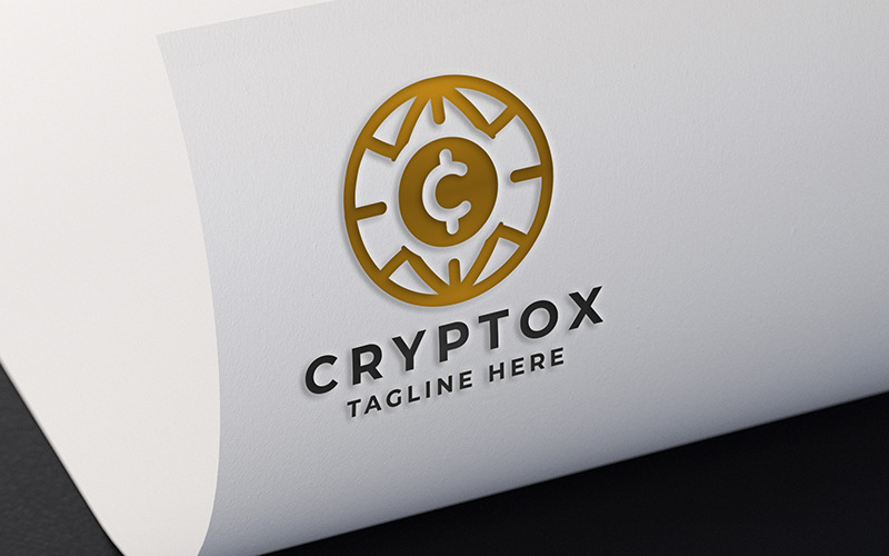 Bitcoin Crypto Currency Logo Logo Template