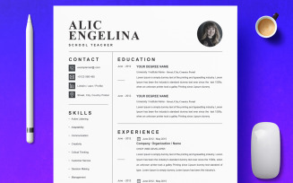 Alic Engelina / Clean Resume Template