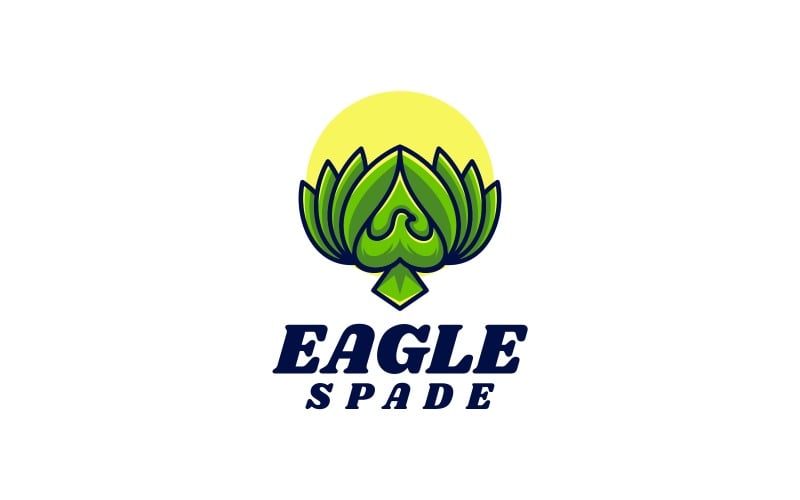 Eagle Spade Simple Logo Style Logo Template