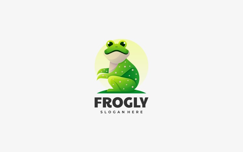 Frog Gradient Color Logo Style Logo Template