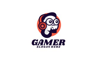 Gamer Simple Logo Template
