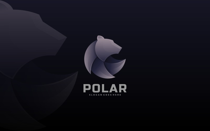 Polar Gradient Color Logo Logo Template