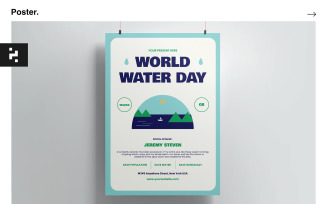 World Water Day Poster Template