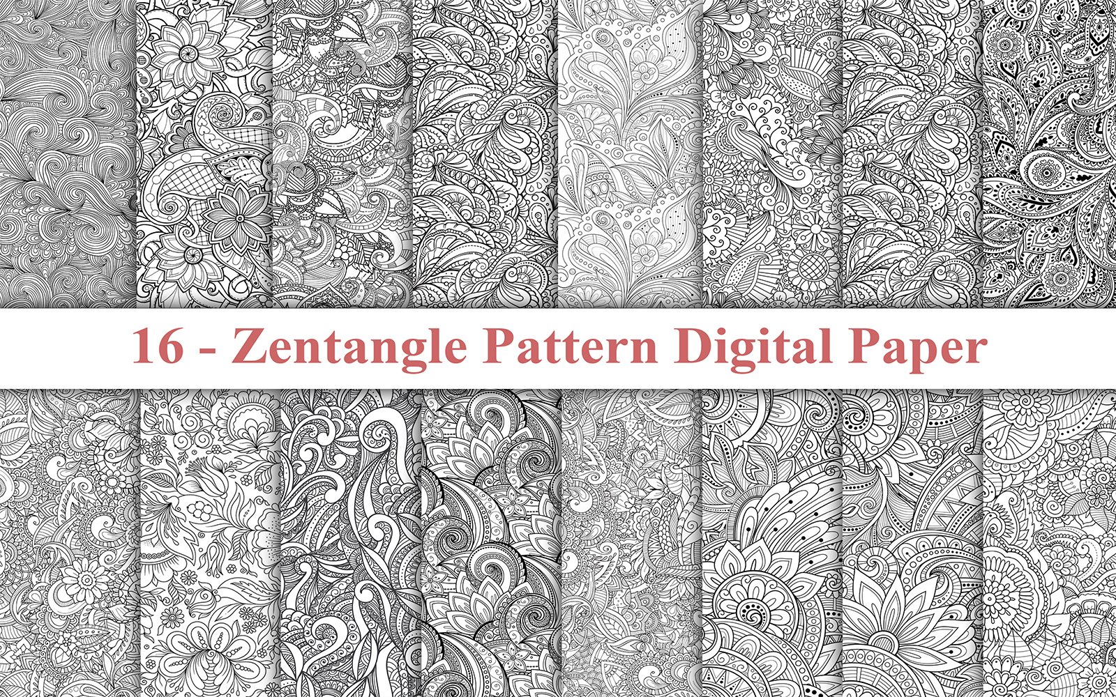 Kit Graphique #226262 Zentangle Pattern Divers Modles Web - Logo template Preview