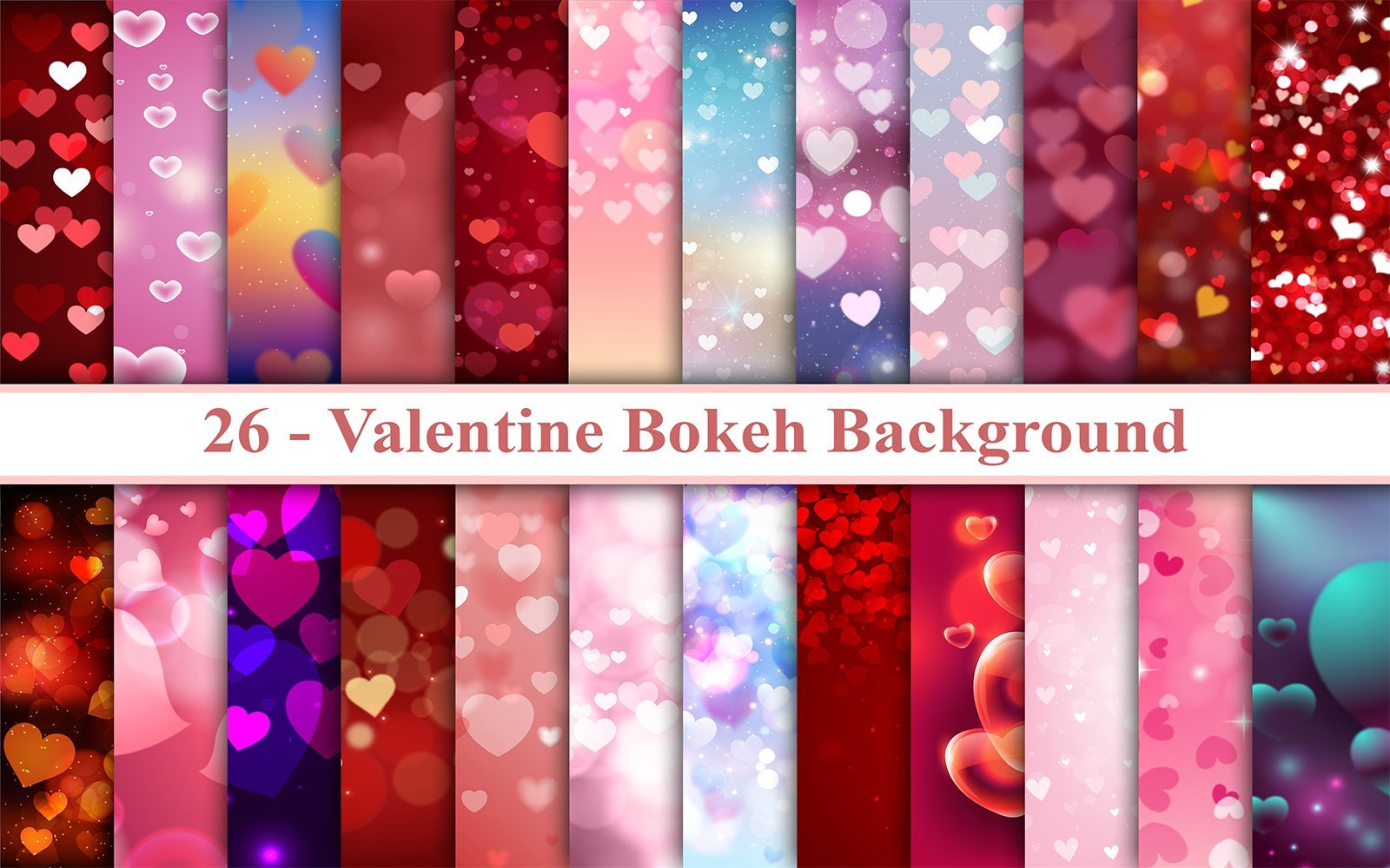 Kit Graphique #226264 Valentine Bokeh Divers Modles Web - Logo template Preview