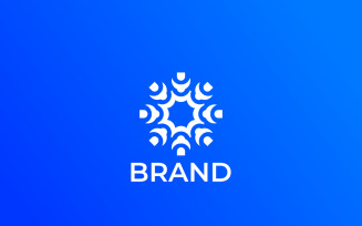 Blue Tech Abstract Logo Design