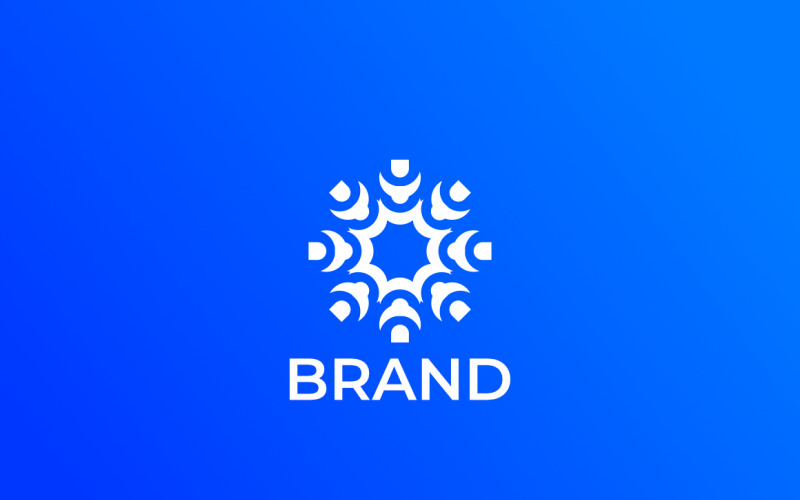 Blue Tech Abstract Logo Design Logo Template
