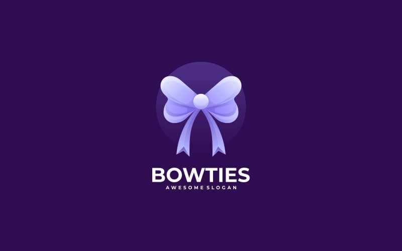 Bowties Gradient Logo Style Logo Template