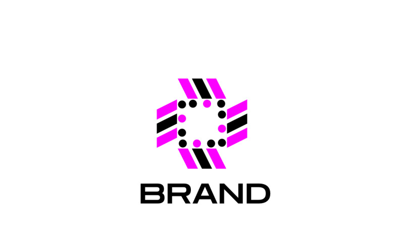 Dot Abstract Modern Simple Logo Logo Template