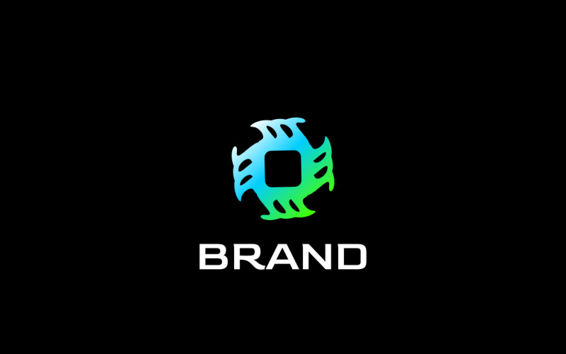 Future Gradient Dot Tech Logo Logo Template