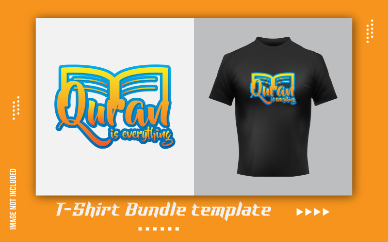 Islamic Quran Vector T-shirt Sticker Design Template Corporate Identity