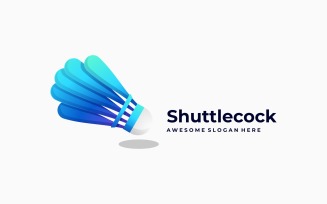 Shuttlecock Gradient Logo Style