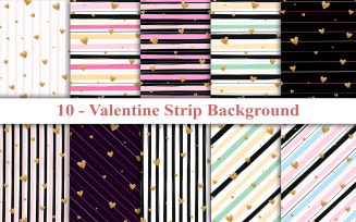 Valentine Strip Background