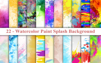 Watercolor Paint Splash Background