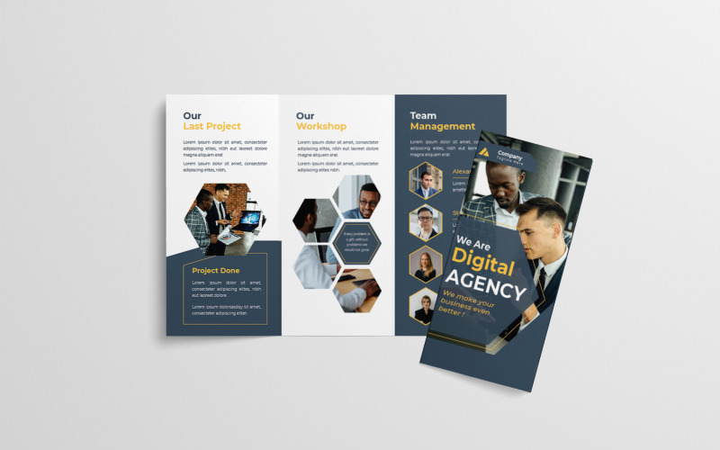 Digital Agency Trifold Template Corporate Identity