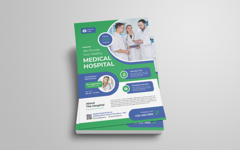 Health Medical Flyer Template Corporate Identity
