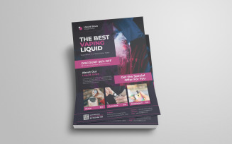 Liquid Vape Flyer Template