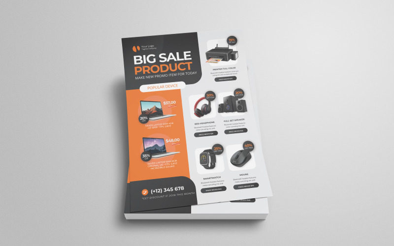 Product Catalog Flyer Template Corporate Identity